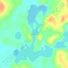 Mappa topografica Topaz Lake, altitudine, rilievo