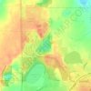 Mappa topografica Hazelwood Lake, altitudine, rilievo