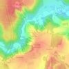 Mappa topografica Стреково, altitudine, rilievo
