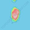 Mappa topografica Tasman Island, altitudine, rilievo