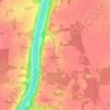 Mappa topografica Калошино, altitudine, rilievo