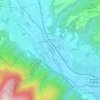 Mappa topografica Fiume Serchio, altitudine, rilievo