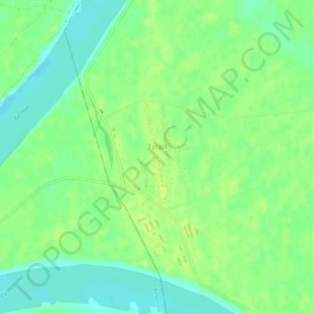 Mappa topografica Тугай, altitudine, rilievo