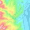 Mappa topografica Quebrada El Torito, altitudine, rilievo