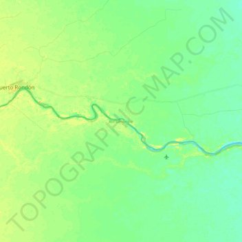 Mappa topografica Hato Corozal, altitudine, rilievo
