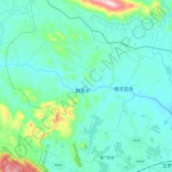 Mappa topografica 陵水河, altitudine, rilievo