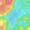 Mappa topografica Marean Lake, altitudine, rilievo