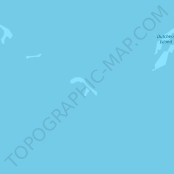 Mappa topografica Alaska Island, altitudine, rilievo