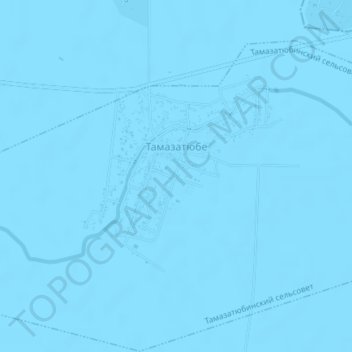 Mappa topografica Тамазатюбе, altitudine, rilievo