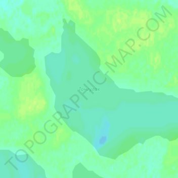 Mappa topografica Тонгулах, altitudine, rilievo