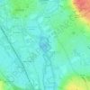 Mappa topografica Aston's Eyot, altitudine, rilievo