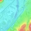Mappa topografica Mosel, altitudine, rilievo