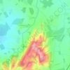 Mappa topografica Coombe Hill Coppice, altitudine, rilievo