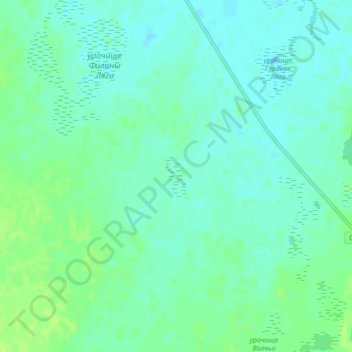 Mappa topografica урочище Смолякова Ляга, altitudine, rilievo
