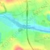 Mappa topografica Boyne, altitudine, rilievo