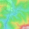 Mappa topografica Tevere, altitudine, rilievo