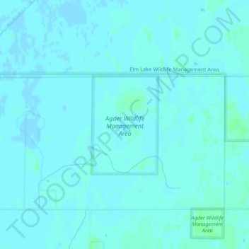 Mappa topografica Agder Wildlife Management Area, altitudine, rilievo
