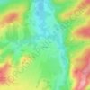Mappa topografica Тегин, altitudine, rilievo