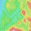 Mappa topografica Lac François-Xavier, altitudine, rilievo