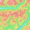 Mappa topografica Alpi Orobie Orientali, altitudine, rilievo