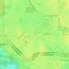 Mappa topografica Central Park, altitudine, rilievo