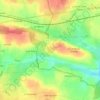 Mappa topografica Lande de Coët Ruel, altitudine, rilievo