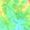 Mappa topografica Ashby de la Zouch Canal, altitudine, rilievo
