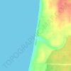 Mappa topografica Praia da Aberta Nova, altitudine, rilievo