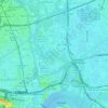 Mappa topografica River Lea, altitudine, rilievo