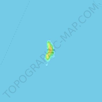 Mappa topografica Passage Island, altitudine, rilievo