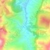 Mappa topografica Río Teusacá, altitudine, rilievo