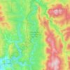 Mappa topografica Природный парк «Оленьи ручьи», altitudine, rilievo