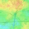 Mappa topografica Bahrenfelder See, altitudine, rilievo