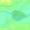 Mappa topografica Lower Rio Grande Valley National Wildlife Refuge, altitudine, rilievo