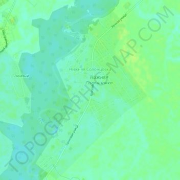 Mappa topografica Нижняя Солонцовка, altitudine, rilievo