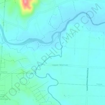 Mappa topografica Mainit River, altitudine, rilievo