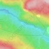 Mappa topografica Blue Earth Lake, altitudine, rilievo