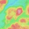 Mappa topografica Lac aux Cossins, altitudine, rilievo