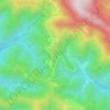 Mappa topografica Верхнерусское Лоо, altitudine, rilievo