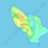Mappa topografica Isla Quenu, altitudine, rilievo