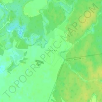 Mappa topografica Шатанова, altitudine, rilievo