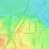 Mappa topografica Hills of Roanoke, altitudine, rilievo
