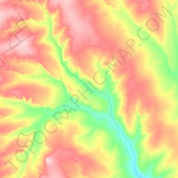 Mappa topografica Каргалка, altitudine, rilievo
