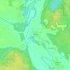 Mappa topografica Нижнево, altitudine, rilievo