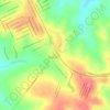 Mappa topografica Praça Cadorno Luiz Antonio Sposito, altitudine, rilievo