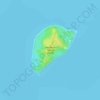 Mappa topografica Hermana Menor Island, altitudine, rilievo