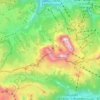 Mappa topografica Gruppo del Sassolungo, altitudine, rilievo