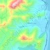 Mappa topografica Sharm شرم, altitudine, rilievo