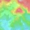 Mappa topografica clot des Guix, altitudine, rilievo
