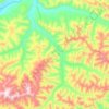 Mappa topografica Балаганах, altitudine, rilievo